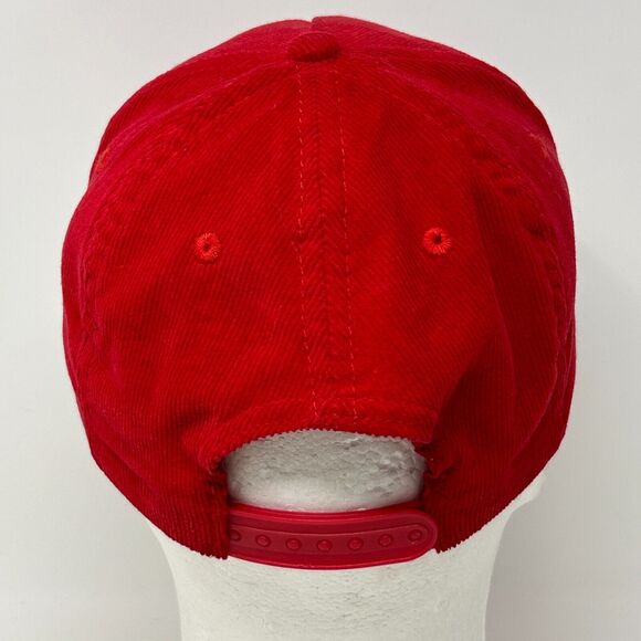 Obey Clothing OG Corduroy Hat Baseball Cap Shepard Fairey Graffiti Snapback Red - Picture 3 of 9